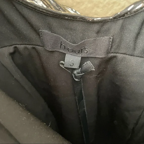 h:ours metallic pleated cowl back dress - Picture 3 of 7